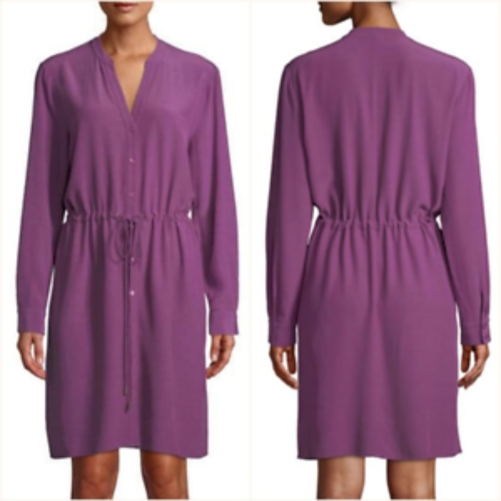 Eileen Fisher | Drawstring Waist Dress | Currant S
